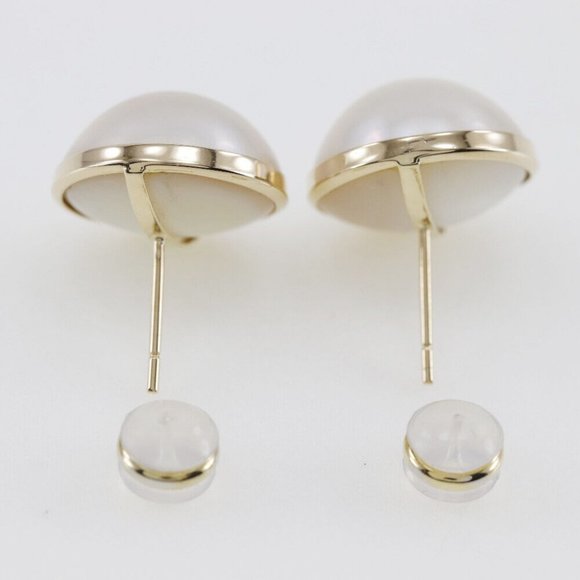 mabe shellfish earring K18 yellow gold/Pearl 5.5g Women - Picture 4 of 5